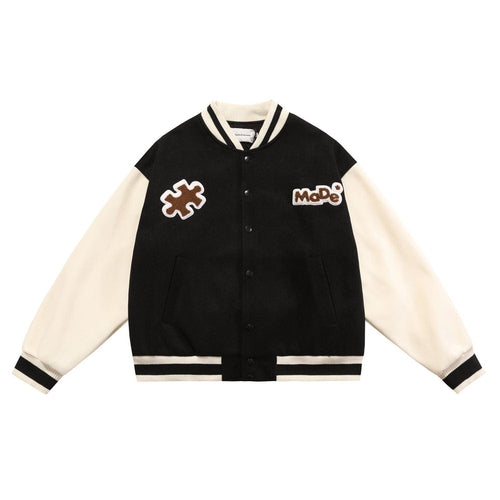 Men American Vintage Casual Street Baseball Jacket