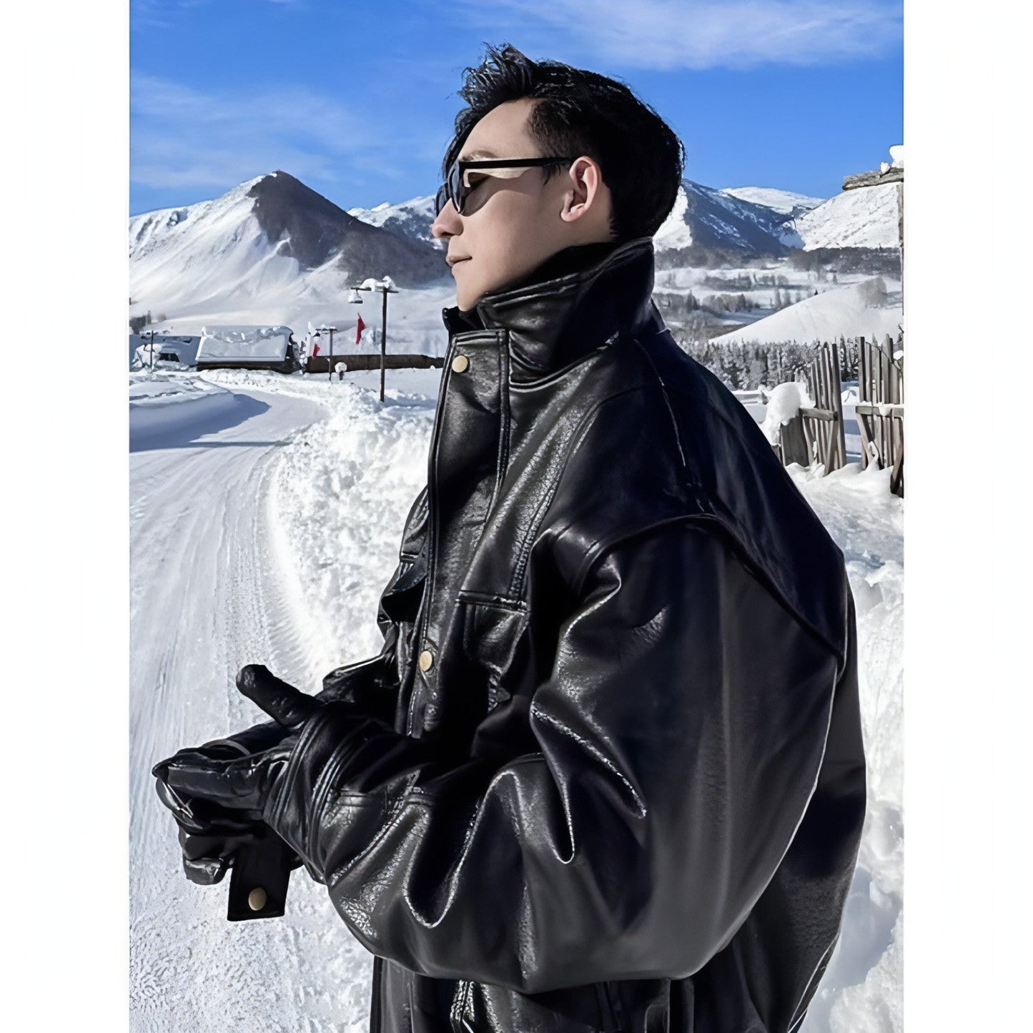 Jacket Leather Coat Autumn And Winter Men's Coat Trendy Handsome