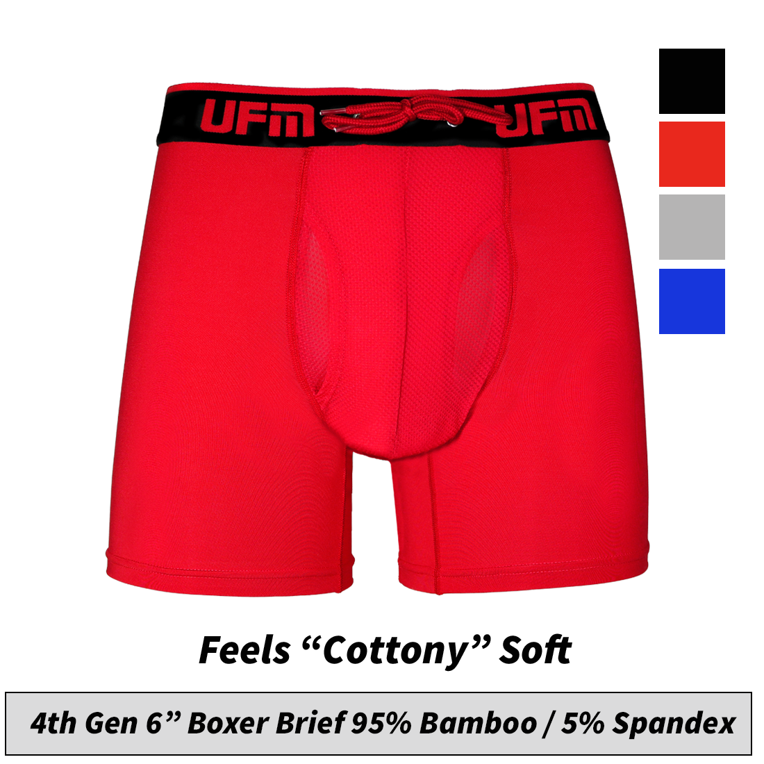 UFM Boxer Brief 6" - Bamboo REG Support