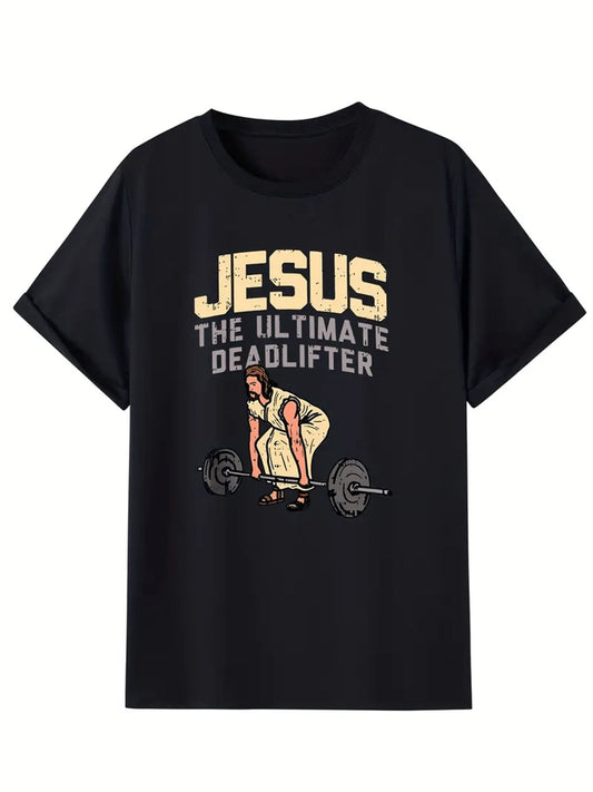 Men's Creative Tops, Casual Short Sleeved Round Neck T-shirts, Summer
