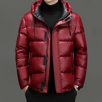 New Winter Down Jacket Men's Duck Down Cold-proof Black Gold Graphene