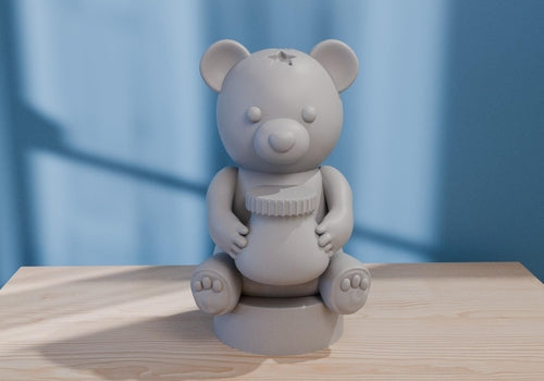 Personalized Teddy Bear Night Light – Custom Baby Room Decor Gift