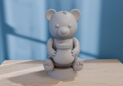 Personalized Teddy Bear Night Light – Custom Baby Room Decor Gift