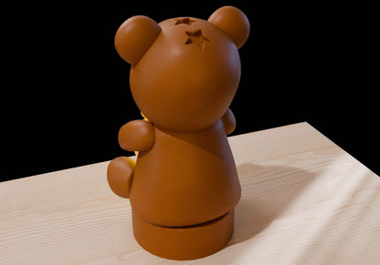 Personalized Teddy Bear Night Light – Custom Baby Room Decor Gift