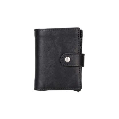 Douglas Genuine Leather Pop-Up Wallet with AirTag Slot - RFID Blocking